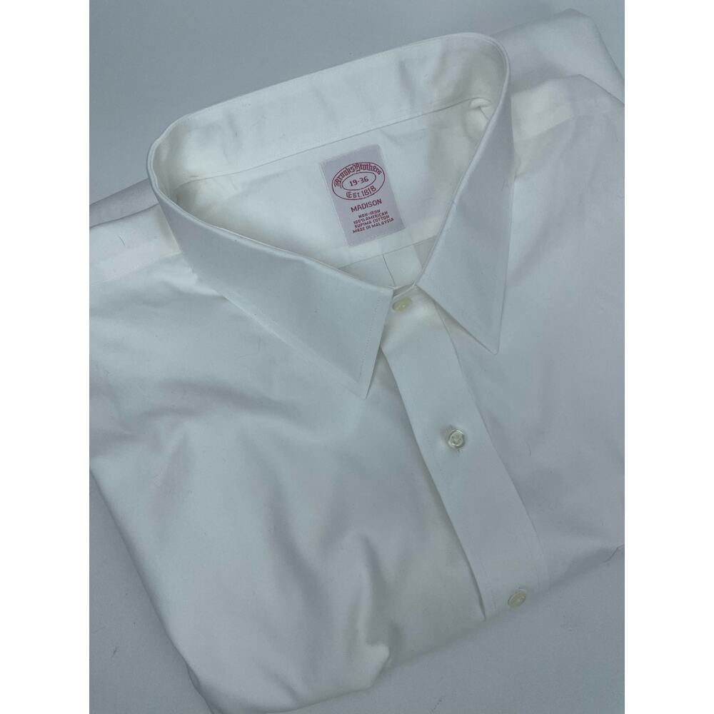 NWT Brooks Brothers Dress Shirt Men’s XXL 19-36 Classic White Long Sleeve